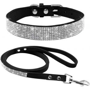 Jgd-Ensemble De Laisse Et Collier De Chien En Strass, Cristal De Diamant, Harnais Mignon Pour Chien - Neuf