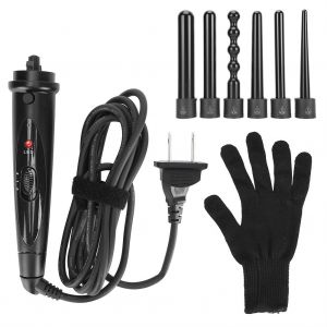 Fer A Boucler Electrique A 6 Barils Interchangeables En Ceramique Avec Ecran Led, Prise Americaine - Neuf