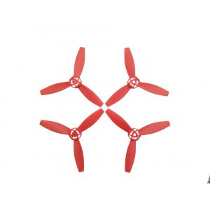 Lot De 4 Hélices En Plastique Pour Drone Quadricoptère Parrot Bebop 2 Power Fpv, Rouge - Neuf