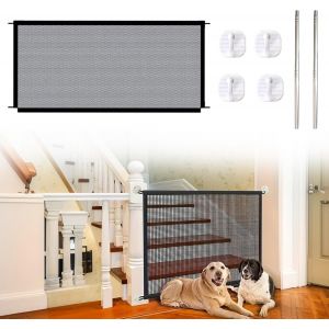 Barri&egrave;re De S&eacute;curit&eacute; Pour B&eacute;b&eacute;s,Barri&egrave;re De S&eacute;curit&eacute; R&eacute;tractable Escalier Pour B&eacute;b&eacute;s Enfant Et Chiens,Pour Escaliers Portes - Neuf