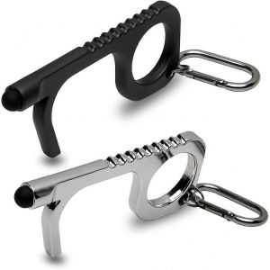 Outil D'ouvre-Porte Tactile,Ouvre-Porte Sans Contact Et Stylet Porte-Cl&eacute;s Edc Pour Poign&eacute;e De Porte Publique Ext&eacute;rieure,Bouton D'&eacute;cran Tactile,Cl&eacute; De Nettoyage Mains Libres - Neuf