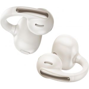 Bowie Mc1 Casque Ouvert, &Eacute;couteurs &Agrave; Clip Avec Son Impressionnant, Renforcement Des Basses Adaptatif, Bluetooth 5.4, R&eacute;duction Du Bruit Lors Des Appels, Couleur-Blanc Stellaire - Neuf