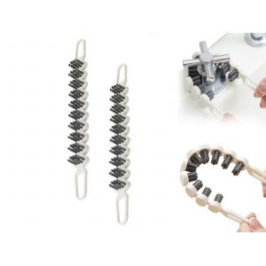 Lot de 2 brosses de nettoyage flexibles pour &eacute;vier et cuisini&egrave;re - Neuf