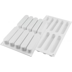 Subzonal-Silikomart Moule En Silicone Fashion Eclair 130 X 25 H 25 Mm + 10 Plateaux + Emporte-Pi&egrave;ce - Neuf