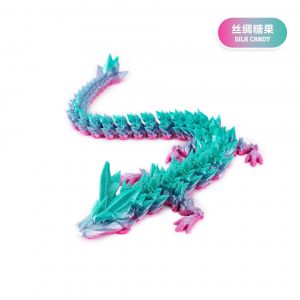 Decoration d'impression 3D articulee mobile en cristal, decoration de dragon, costume fait a la main, decoration de dragon - Neuf