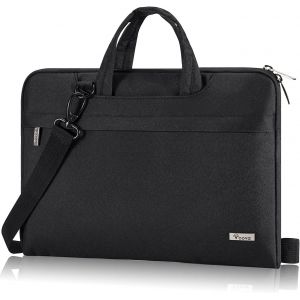 Sacoche Pour Ordinateur Portable L&eacute;g&egrave;re 13 13.3 13,3 14 Pouces Sac Pochette Housse Macbook Air Pro M1 M2 Retina Pc Imperm&eacute;able Sac &Agrave; Bandouli&egrave;re Sac &Agrave; Main Et Poign&eacute;e Cach&eacute;e Noir - Neuf