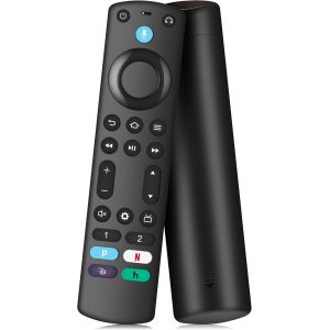 MEVRONISSHOP-T&eacute;l&eacute;commande vocale de Remplacement Compatible avec Fire Smart TV Cube, Stick 4K Max/4K/Stick (2e et 3e g&eacute;n&eacute;ration)/Lite/HD, Smart TV (3e g&eacute;n&eacute;ration), pour Insignia-Pioneer-Omni-Smart-TV - Neuf