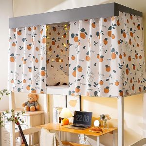 Kal-Rideau De Lit Superposé - Rideau Occultant - Moustiquaire Pour Lit Mezzanine - Tente De Couchage - Dortoir - Tissu Anti-Poussière - Moustique Pour Dortoir, Chambre D'enfant, Lit D'enfant - Neuf