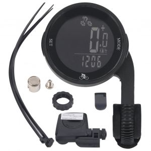 Xyong Compteur De Velo Sans Fil Avec Capteur De Frequence De Pas Et Retroeclairage Led, Grand Ecran, Compteur De Vitesse Et Odometre Avec Support - Neuf