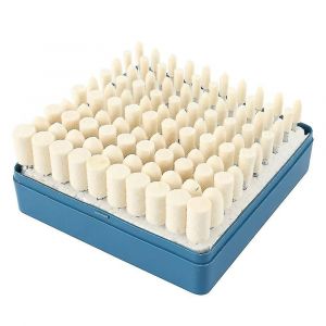 Abrasifs Feutre Roue de polissage Mandrin Mèches de meulage montées Tête de meulage de polissage pour outil rotatif (100pcs,violet clair) - Neuf