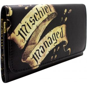 NSIECD-Harry Mischief Potter Managed Je Ne Fais Rien De Bon Porte-Monnaie/Portefeuille Tripli-Pli Poche &agrave; Monnaie & Porte-Carte, Noir - Neuf