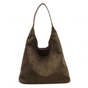 Sac cabas vintage en daim pour le travail et la mode, style r&eacute;tro - Neuf