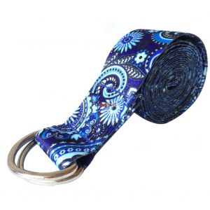 Bande De Resistance En Polyester Et Coton Pour Exercices De Fitness, Yoga, Relaxation, Renforcement (Bleu) - Neuf