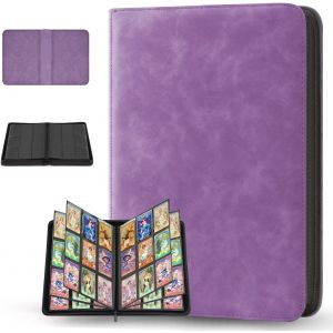 Mdy-Classeur Cartes, Album Pour Cartes À Collectionner, Classeur Pour Cartes À Collectionner, 30 Pages Capacité De 540 Cartes, Deux Côtés Album Classeur Pour Carte, 9 Côtés Pour Mtg, Sports, Tcg (B) - Neuf