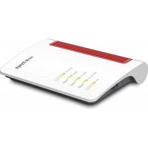 SUBZONAL-Fritz!Box 7510 Edition International, Modem Router Wi-FI 6 avec 600 MBit/s (2,4 GHz), ADSL/VDLS jusqu'à 300 MBit/s, Mesh, Base DECT, Media Server, Interface en Italien - Neuf