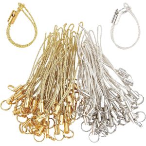 Kal-0pcs Attache Cordon T&eacute;l&eacute;phone Porte-Cl&eacute;s Sangle Tonalit&eacute; Anneau Fendu Cordons Polyester Lani&egrave;re De T&eacute;l&eacute;phone Cellulaire Portable Breloques Lani&egrave;re Cha&icirc;ne Pour Cl&eacute; Usb - Neuf