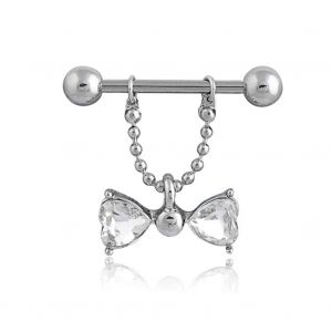 Piercing Pour Le Corps En Acier Inoxydable Avec Pendentif Papillon Et Strass - Neuf