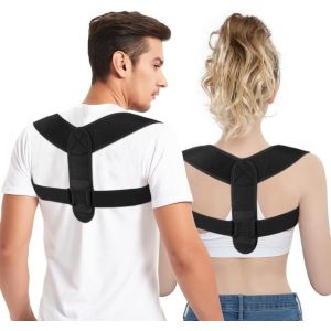 Correcteur De Posture De Dos, Redresse Dos Correcteur De Posture, Ceinture Dorsale Réglable Pour Homme Femme, Redresseur De Dos Verser La Correction De Bossu, Redresse Le Dos Et Les Épaules - Neuf
