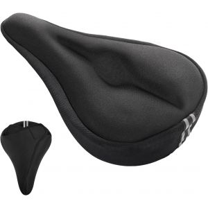 Housse De Selle De Vélo,Coussin De Selle En Gel De Vélo,Couvre Selle Gel Avec Housse Imperméable,Grande Et Confortable,Pour Vtt De Montagne,Vélo De Route,Vélo D'appartement - Neuf
