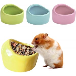 Cmws-Lot De 4 Bols En Céramique Pour Petits Animaux - Gamelles Anti-Morsure Pour Hamsters Et Cochons D'inde - Neuf