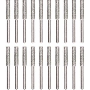 MEVRONISSHOP-30 Pi&egrave;ces Aff&ucirc;teuse de Tron&ccedil;onneuse Diamant&eacute;e Lime de Meulage Outil de Sculpture sur M&eacute;tal Cha&icirc;nes de 3/8 Pouces Meule &eacute;lectrique de Roue de 7/32 Pouces pour le Meulage et le (4mm) - Neuf