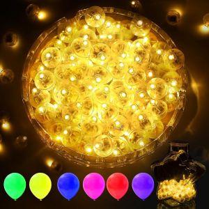 Kal-Lot De 120 Ballons Lumineux Led Multicolores - Rondes - Blanc Chaud - Pour Mariage, Fête D'anniversaire, Mariage, Halloween, Noël - Neuf