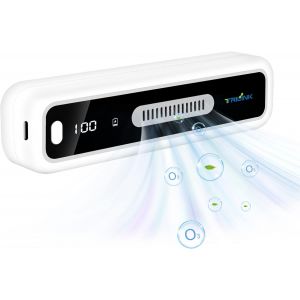 CHECARZHN--NO1-Mini Usb Désodorisant Frigo, Affichage Led, Ozone Generateur Purificateur D'Air, Anti Odeur Frigo, Absorbeur D'Odeur, Destructeur D'Odeur Pour Réfrigérateur, Armoire, Placard À Chaussu - Neuf