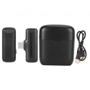 Microphone cravate sans fil Microphone cravate antibruit Synchronisation automatique Plug and Play Couplage automatique Microphone sans fil à pince - Neuf