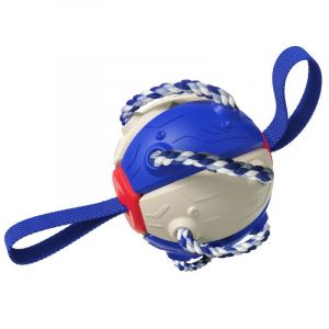 Chien Bille (Bleu Et Blanc), Automatique Rebondir Frisbee, Interactif Jouet Pour Chien, Les Dents, Le Nettoyage Des Jouets, Le Chien De L'intelligence De Jeu, Chiot Jouets Pour Chiens - Neuf