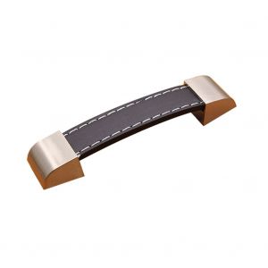 Poignee de meuble en cuir synthetique pour armoire a bagages et tiroir (96 mm) - Neuf