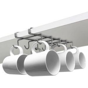 Sjzg-Porte Tasse Suspendue & Organisateur Porte Verres Suspendu - Bon Pour 10 Tasses Placard Rangement - Neuf