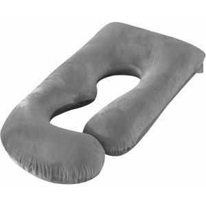 Ulteronixshop-Coussin De Grossesse Forme G, Coussin De Corps Pour Sommeil Lat&eacute;ral & Allaitement, Housse Velours Cristal Fonc&eacute;, Soutien Dos Ventre Hanches Genoux, Housse Zipp&eacute;e Lavable - Neuf