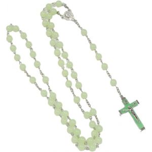 Kal-Collier Chapelet Catholique En Alliages Pour Femme Design &Eacute;l&eacute;gant Avec Croix Lumineuse Bijoux Spirituels Pour Toutes Occasions - Neuf