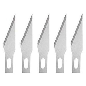 5 Lames Scalpel Sculpture Outil Coupe Gravure Métal Couteaux Bois Carapté - Neuf