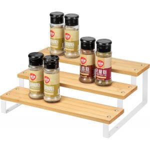 Cheng-Étagère À Épices De Cuisine ¿ Étagère D'assaisonnement À 3 Niveaux Pour Armoire De Cuisine, Garde-Manger, Placard, Comptoir - Neuf