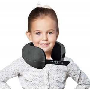 Trahoo-Travelfix Junior - Premium Oreiller De Voyage, Oreiller Cervical Avec Fonction De Soutien Ergonomique Et Sac Gratuit Avec Clip De Fixation Pour Un Transport Hygiénique - Neuf