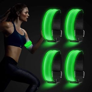 Bracelet LED Bracelet réfléchissant LED bracelet lumineux ceinture lumineuse ceinture légère étanche ceinture légère nuit enfants sécurité lumière réfléchissante course à pied chien - Neuf