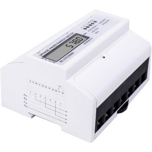 3-phase de courant numérique compteur avec affichage LCD - 3 phases 4 fils - de 5 à 100 Un - pour rail DIN - pour la maison de l'automatisation industrielle, les systèmes de gestion énergétique - Neuf