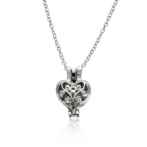 Femmes Faux Perle &Eacute;vider Pendentif D&eacute;coration Souhaitant Alliage Placage Collier - Neuf