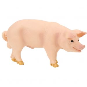 Jouet realiste en forme de cochon peint a la main, pour l'education precoce des enfants - Neuf