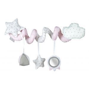 Jeu d'&eacute;veil Spirale ROBA - Kleine Wolke rosa - Pour Lit, Poussette ou Arche de jeux - Rose - Mixte - Neuf