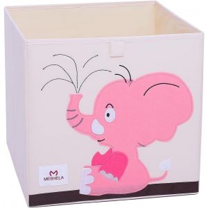 Lbgwp60-Boîte De Rangement Pour Chambre D'enfant, Pliable, Lavable, Motif De Dessin Animé, Convient Pour Jouets, Vêtements, Livres Pour Enfants, Boîte De Rangement (Éléphant) - Neuf