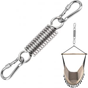 Hangstoel Veer - Plafondhaak - Draagvermogen 250kg - Rvs - Hangstoel Bevestigingsmaterialen - Schommel - Ophangsysteem - Neuf