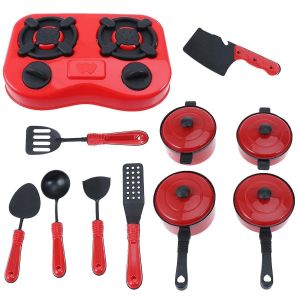 Ensemble De Cuisine Pour Enfants De 11 Pi&egrave;ces : Jouets De Cuisine Pour Un Jeu De R&ocirc;le Imaginatif Et Un Apprentissage Cr&eacute;atif - Neuf