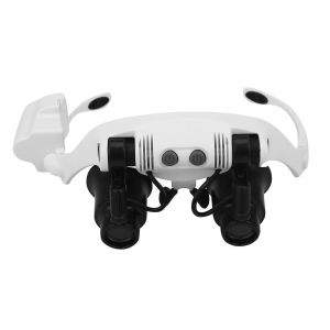 10x 15x 20x 25x Lunettes De Soleil D¿Augmentation Avec 2 Lumières Led Loupe Horloger Bijoutier Magnif - Neuf
