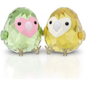 Ytseazn-Figurines All You Need Are Birds Couple D'inséparables,En Cristal - Neuf