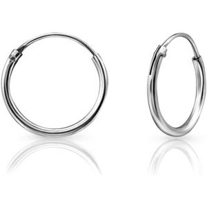 Kal-® Boucle D'oreille Argent - Creoles - Boucles D'oreilles Femme Creole - Anneau Oreille Homme - Créoles Argent 925 - Creole Homme - Bijoux Creole - Épaisseur 1.5 Mm - Diamètre 8 À 80 Mm - Neuf