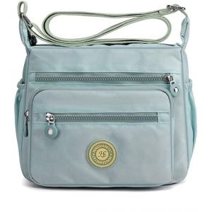 RFCBC-Sac à bandoulière multi-poches pour femme, sac à bandoulière en nylon imperméable pour femme, épouse, maman, taille L - Neuf