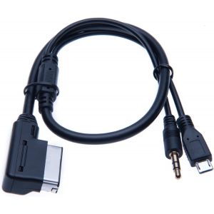 Micro Usb Adaptateur Musique Interface Ami Mdi 3.5Mm Compatible Avec Samsung Galaxy, Htc One, Huawei, Sony Xperia, Lumia, Lg, Lenovo Mp3 Adaptateur Audio Chargeur Pour Voiture, Auto, Car, Cars - Neuf