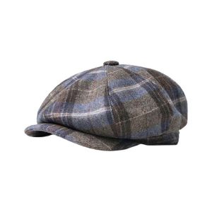 Chapeaux Pour Hommes Et Femmes, Chapeau Irlandais, Beret Gatsby, Casquette Classique En Laine A Carreaux, Chapeau Octogonal - Neuf